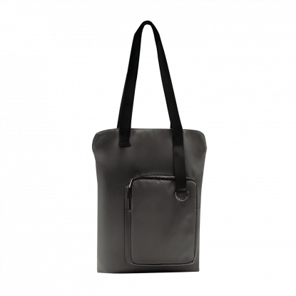 Шоппер Superbag Pocket, серый с чёрным