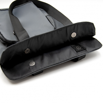 Шоппер Superbag Pocket, серый с чёрным