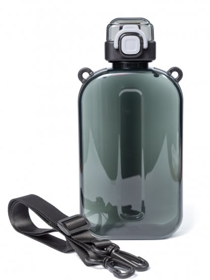 Фляга для воды с плечевым ремнем в комплекте Grey