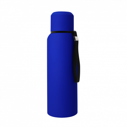 Термос Travel софт-тач, синий