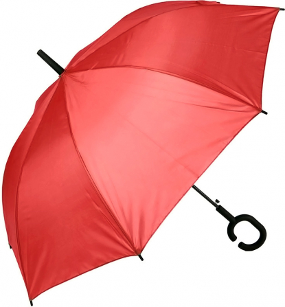 Зонт-трость Halrum, полуавтомат, красный