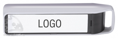Универсальное зарядное устройство с подсветкой логотипа Logo, 2200 mAh, пример нанесения логотипа