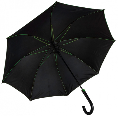 Зонт-трость Back to black, полуавтомат, зеленый