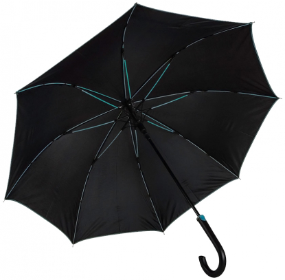 Зонт-трость Back to black, полуавтомат, голубой