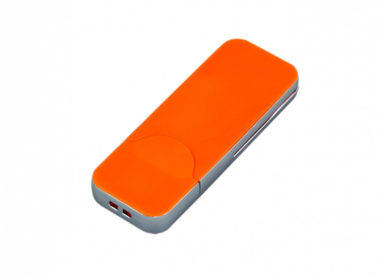Флешка в стиле I-phone прямоугольной формы, оранжевая