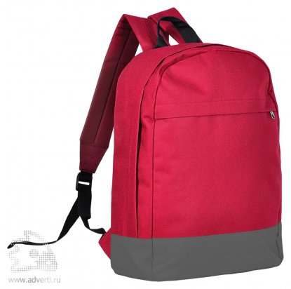 Рюкзак Urban, красный с серым