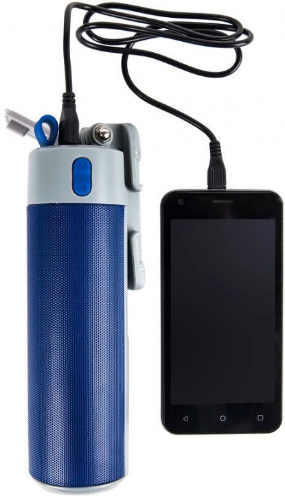 Turbo Tube Bluetooth колонка с зарядным устройством (2000mAh) и моноподом, как аккумулятор 