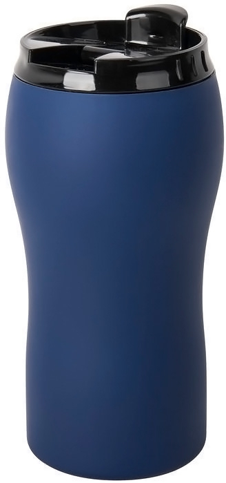 Термостакан Velvet с прорезиненным покрытием, синий