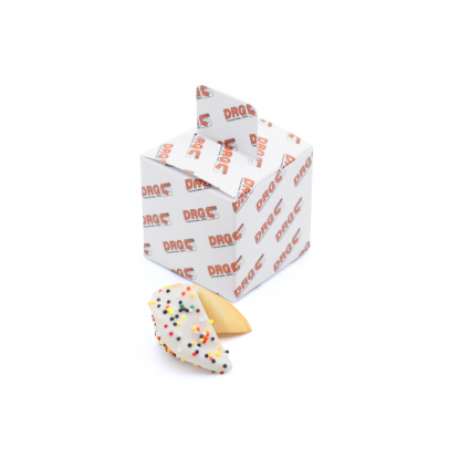 Коробка на 1 печенье с лого, 6х6х6 см