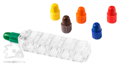 Набор восковых карандашей Crayton, все цвета съемные