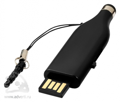 USB-флешка со стилусом, черная