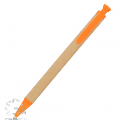 Ручка шариковая Эко, оранжевая