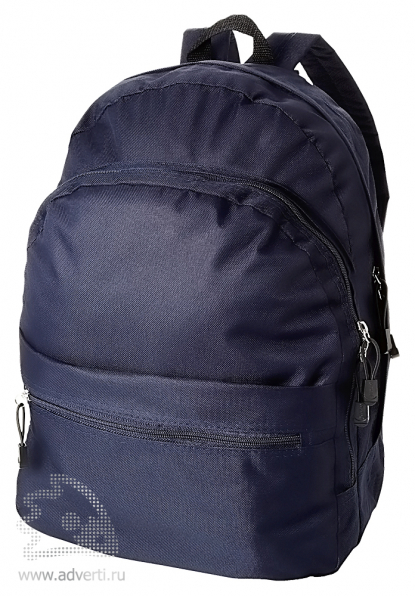 Рюкзак Trend с 2 отделениями на молнии и внешним карманом, темно-синий