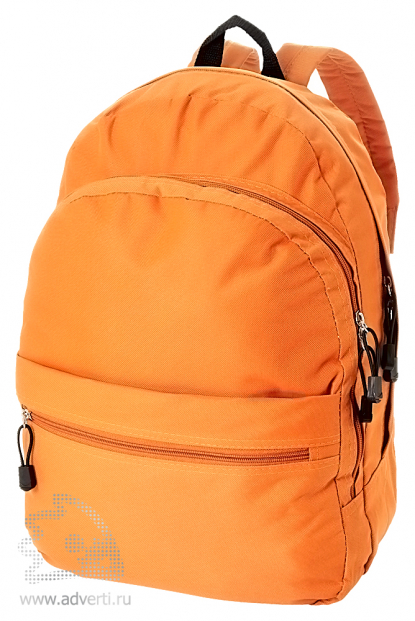 Рюкзак Trend с 2 отделениями на молнии и внешним карманом, оранжевый