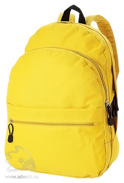 Рюкзак Trend с 2 отделениями на молнии и внешним карманом, желтый