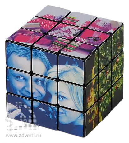 Кубик Рубика 3х3 Новогодний, пример картинки