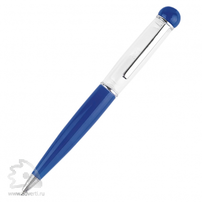 Ручка шариковая Сфинкс с песочными часами на 1 минуту, синяя