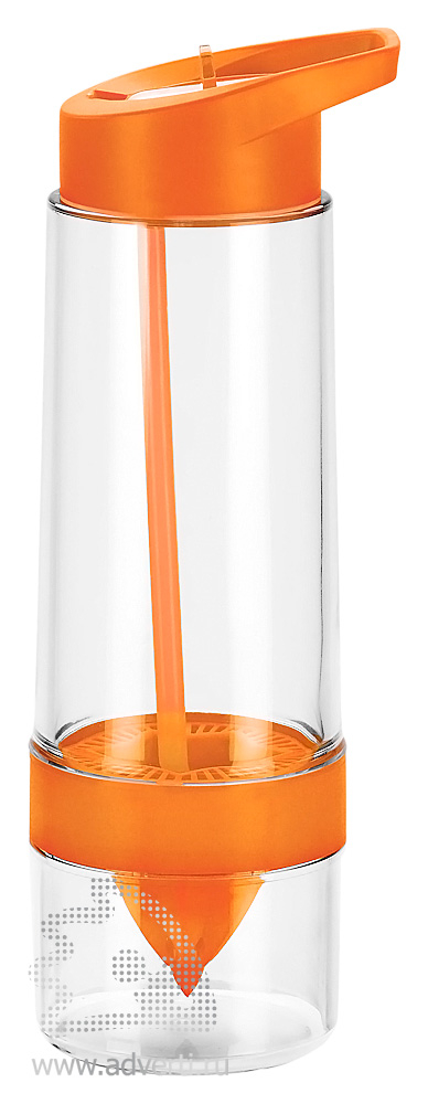 Бутылка для воды Фреш, оранжевая