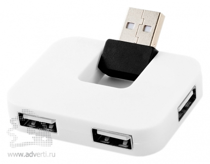 USB Hub Gaia на 4 порта, белый