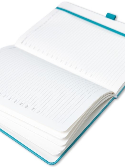 Блокнот в твердой обложке Violet, А5, голубой