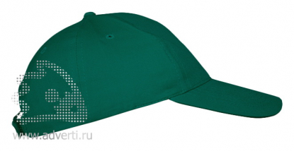 Бейсболка Leader 70 5 клиньев, темно-зеленая