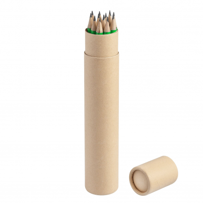 Набор FORTE с 12 карандашами WOOD COLOR, зеленый
