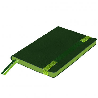 Ежедневник Marsielle Soft Touch S, гибкая обложка, зелёный с салатовым, в закрытом виде