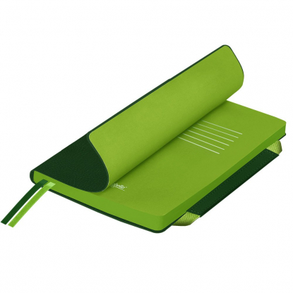Ежедневник Marsielle Soft Touch S, гибкая обложка, зелёный с салатовым