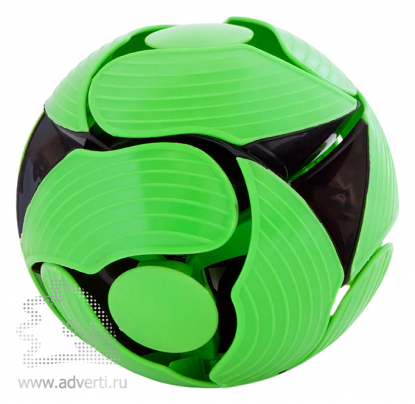 Мяч-трансформер магический, черный с зеленым
