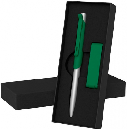 Набор ручка Skil + флеш-карта Case 8 Гб в футляре, зеленый