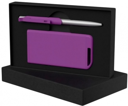 Набор ручка Skil + зарядное устройство 4000 mAh в футляре, фиолетовый