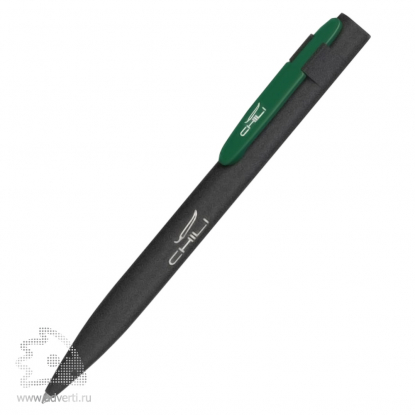 Ручка шариковая Lip SoftGrip, зеленая