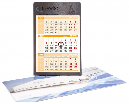 Металлический настольный календарь Мемори на 2026 год