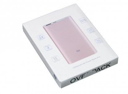 Внешний аккумулятор Power Bank Xiaomi Mi Pro Type C, 10000 mAh, розовый, коробка