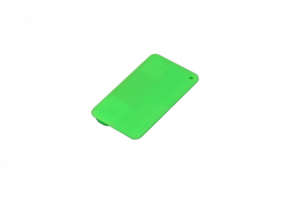 Флешка в виде пластиковой карточки, зеленая