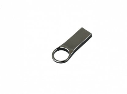 Флешка с мини чипом, компактный дизайн с круглым отверстием