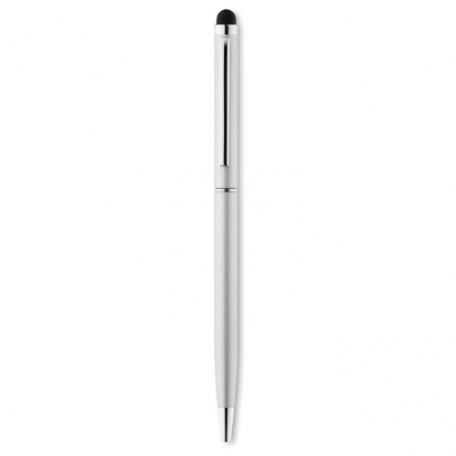 Ручка-стилус MO8209, серебристая, вид спереди