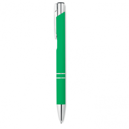 Ручка шариковая MO8857, зелёная, вид сбоку