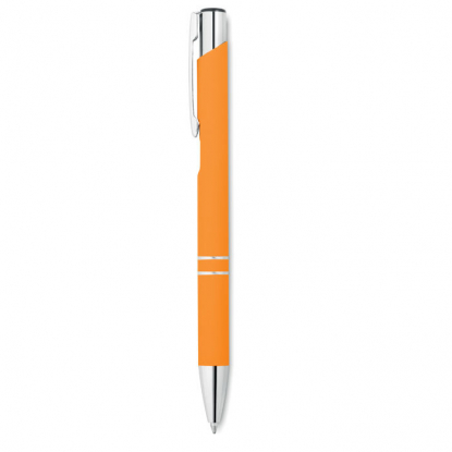 Ручка шариковая MO8857, оранжевая, вид сбоку