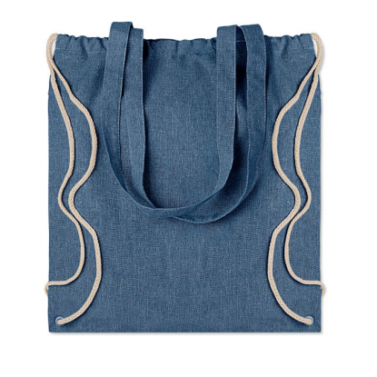Рюкзак на шнурках MOIRA DUO, синий, общий вид