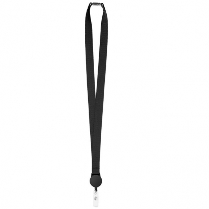 Ланъярд с бейджем ZIP LANYARD, чёрный