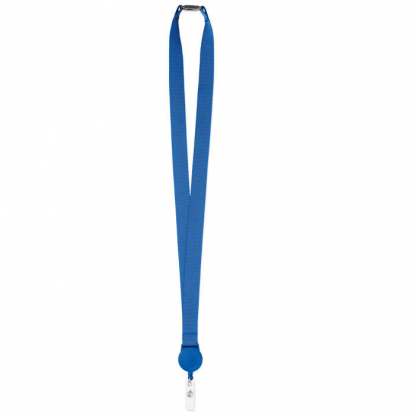 Ланъярд с бейджем ZIP LANYARD, синий