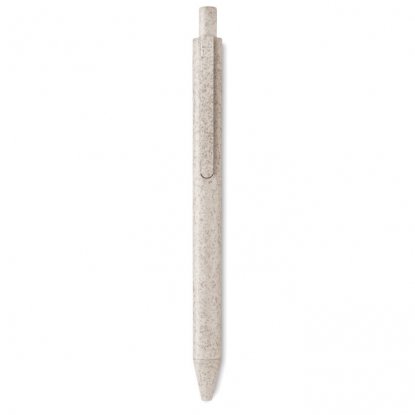 Шариковая ручка PECAS, бежевая, вид сперед