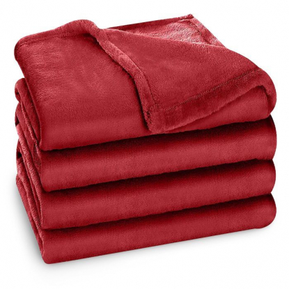 Плюшевый плед Teddy, красный