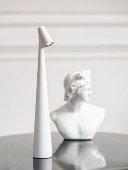 Настольная лампа с несколькими режимами яркости Luca, белая