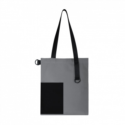 Шоппер Superbag Color, серый с чёрным