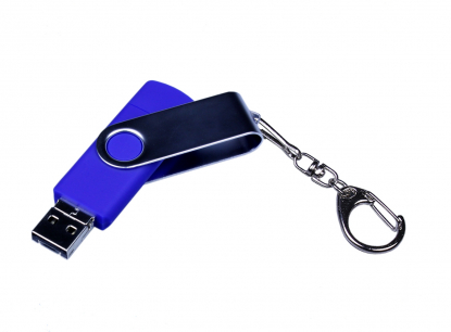 Флешка с разъемом Micro USB 3-in-1 TypeC, синяя