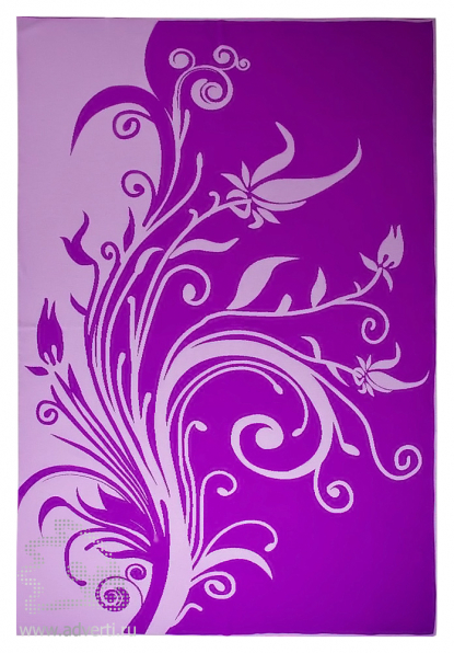 Плед Spring, фиолетовый, сторона 2