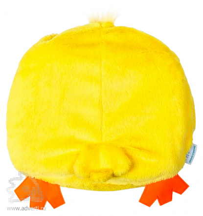 Игрушка-подушка Цыпа с пледом, оборотная сторона игрушки