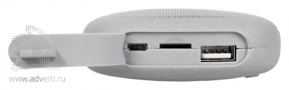 Pebble беспроводная Bluetooth колонка c внешним аккумулятором, usb разъемы